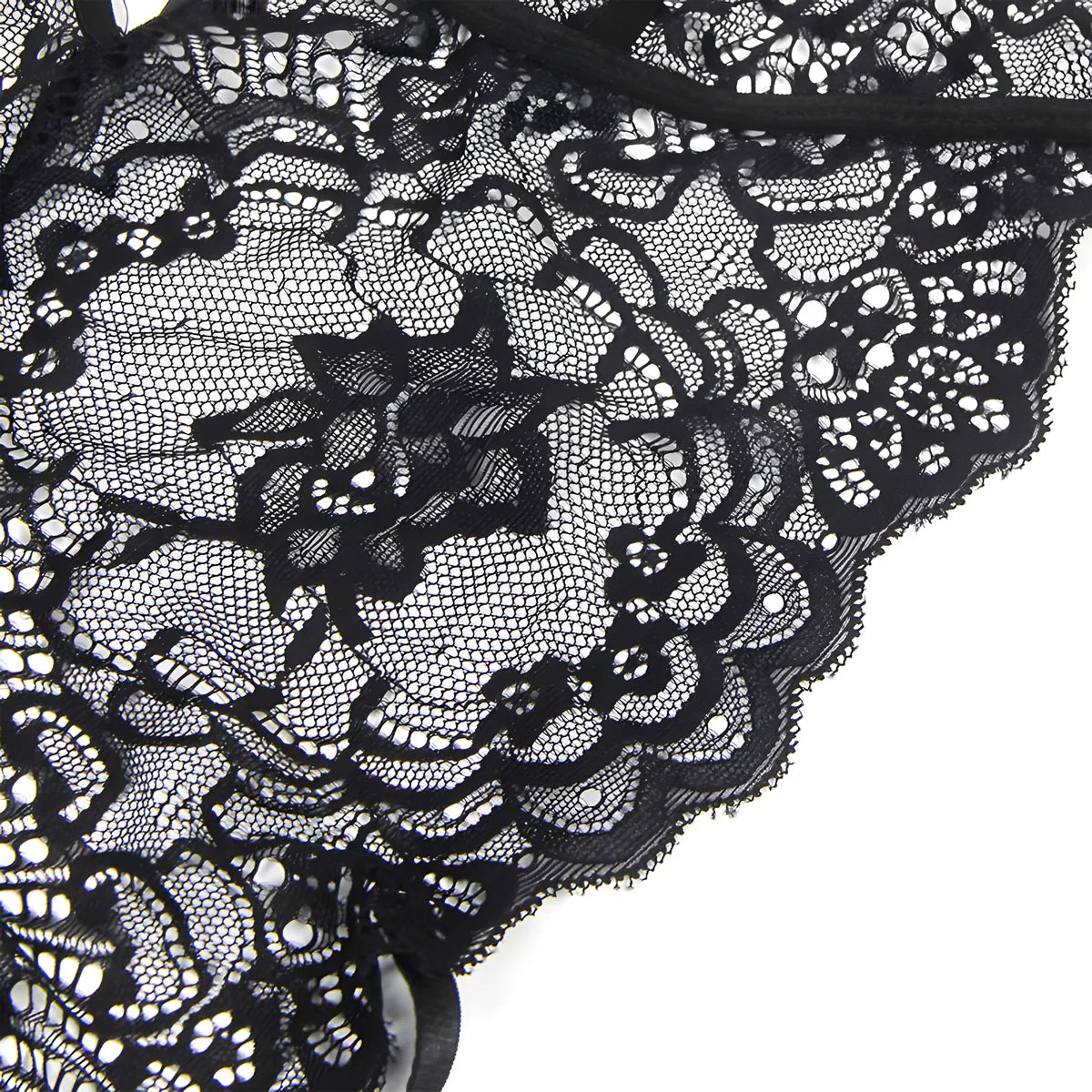 subblime costume de police corps en dentelle noir s m