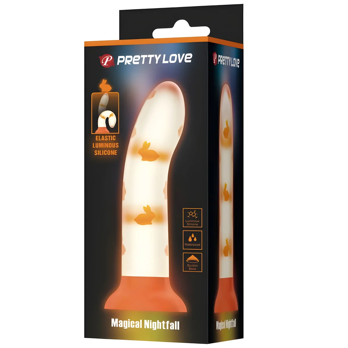 pretty love gode magique nightfall sans vibration orange lumineux