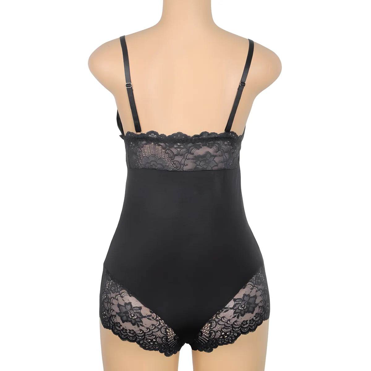 subblime teddy detail dentelle florale noir s m