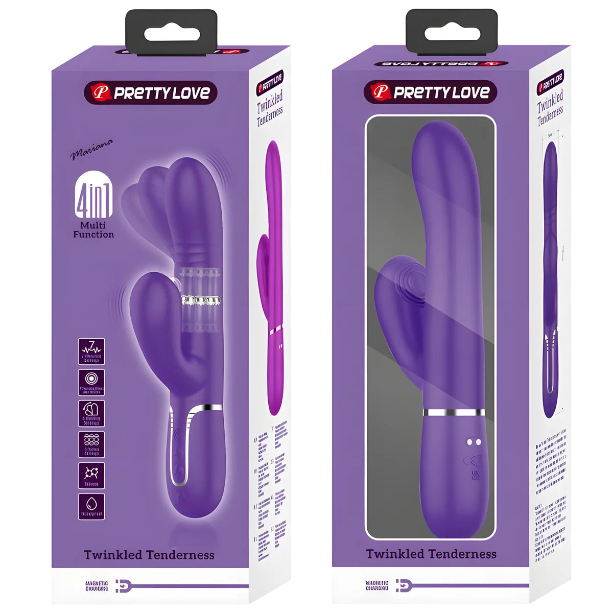 pretty love vibrateur multifonction g spot violet