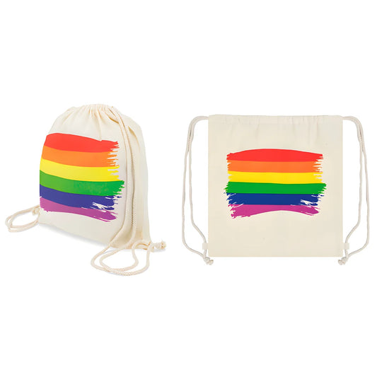 pride sac dos drapeau lgbt en coton
