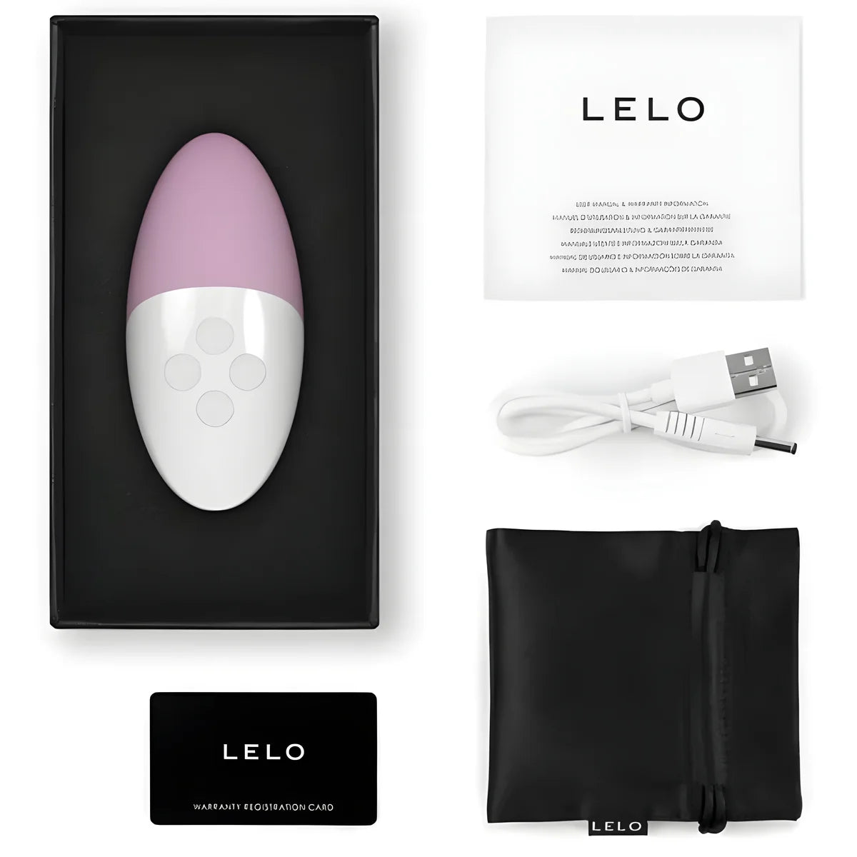 lelo siri 3 masseur clitoris rose tendre