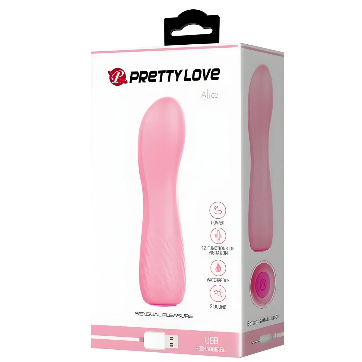 pretty love alice vibrateur rechargeable rose