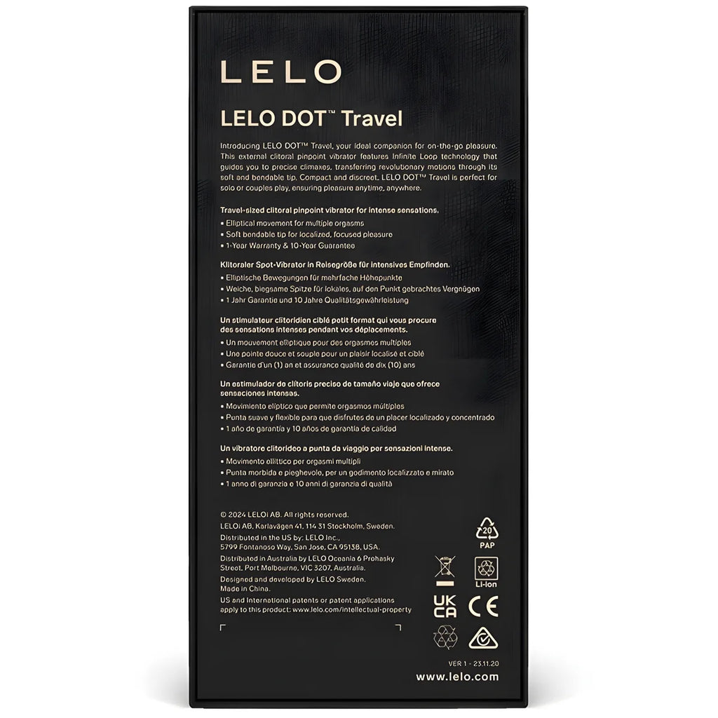 lelo dot travel stimulateur de clitoris rose