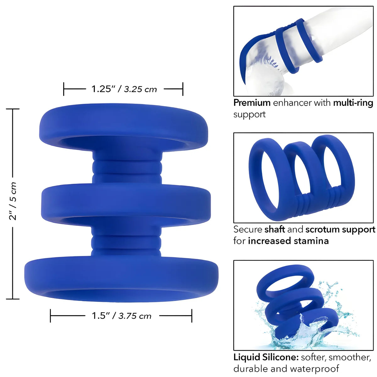 calexotics admiral cage bien triple bleu