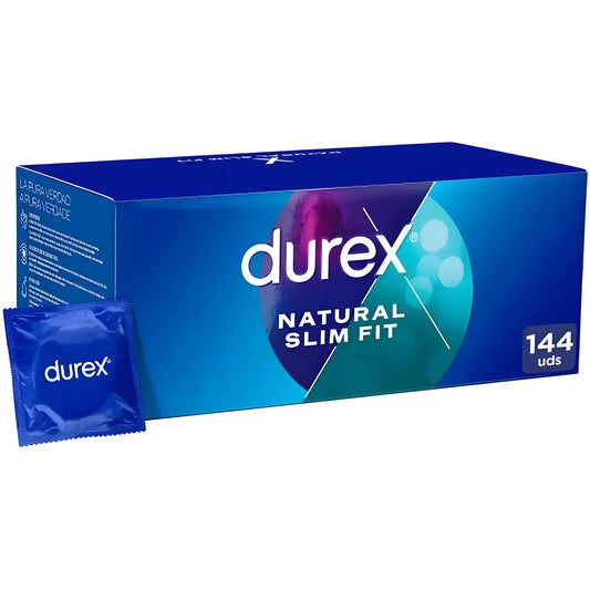 durex base naturel slim fit 144 unites