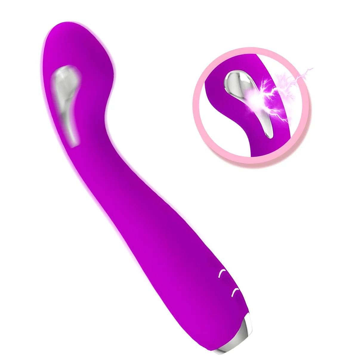pretty love vibrateur electrochoc rechargeable hector impermeable violet