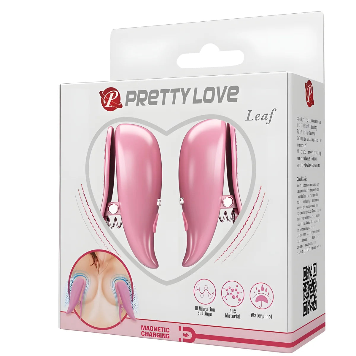 pretty love leaf pinces a teton vibrant rose