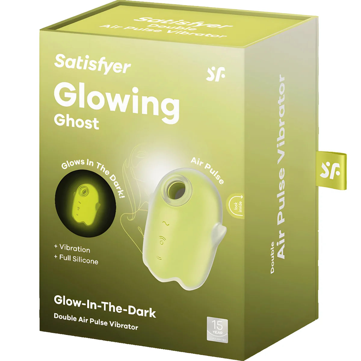 satisfyer glowing ghost air pulse vibrateur jaune
