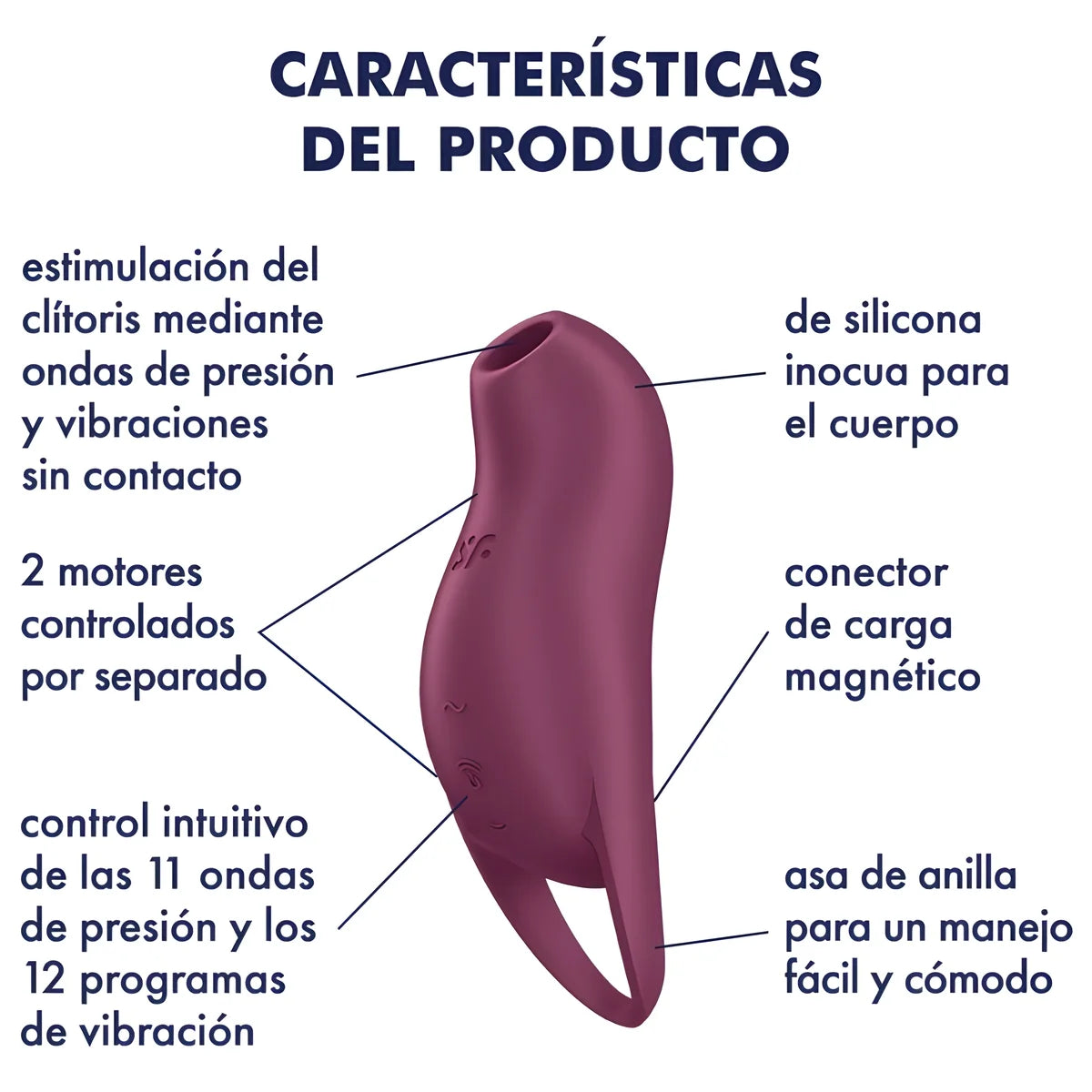satisfyer pocket pro 1 stimulateur de clitoris grenat