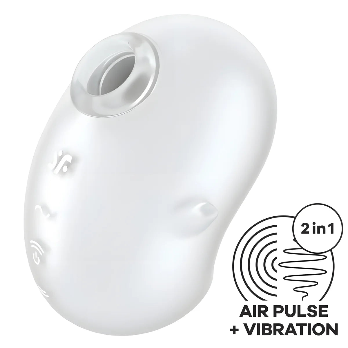 satisfyer cutie ghost vibrateur poser blanc