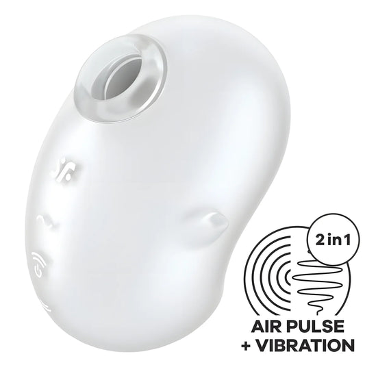 satisfyer cutie ghost vibrateur poser blanc