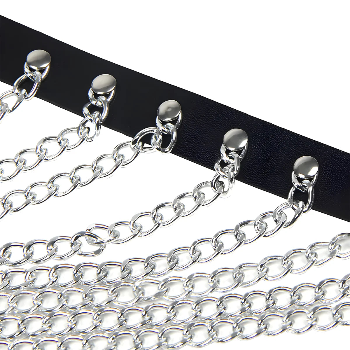 subblime harnais poitrine avec grandes chaine s anneaux taille unique