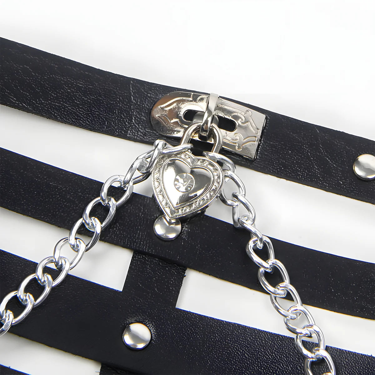 subblime harnais corset avec chaine detail taille unique