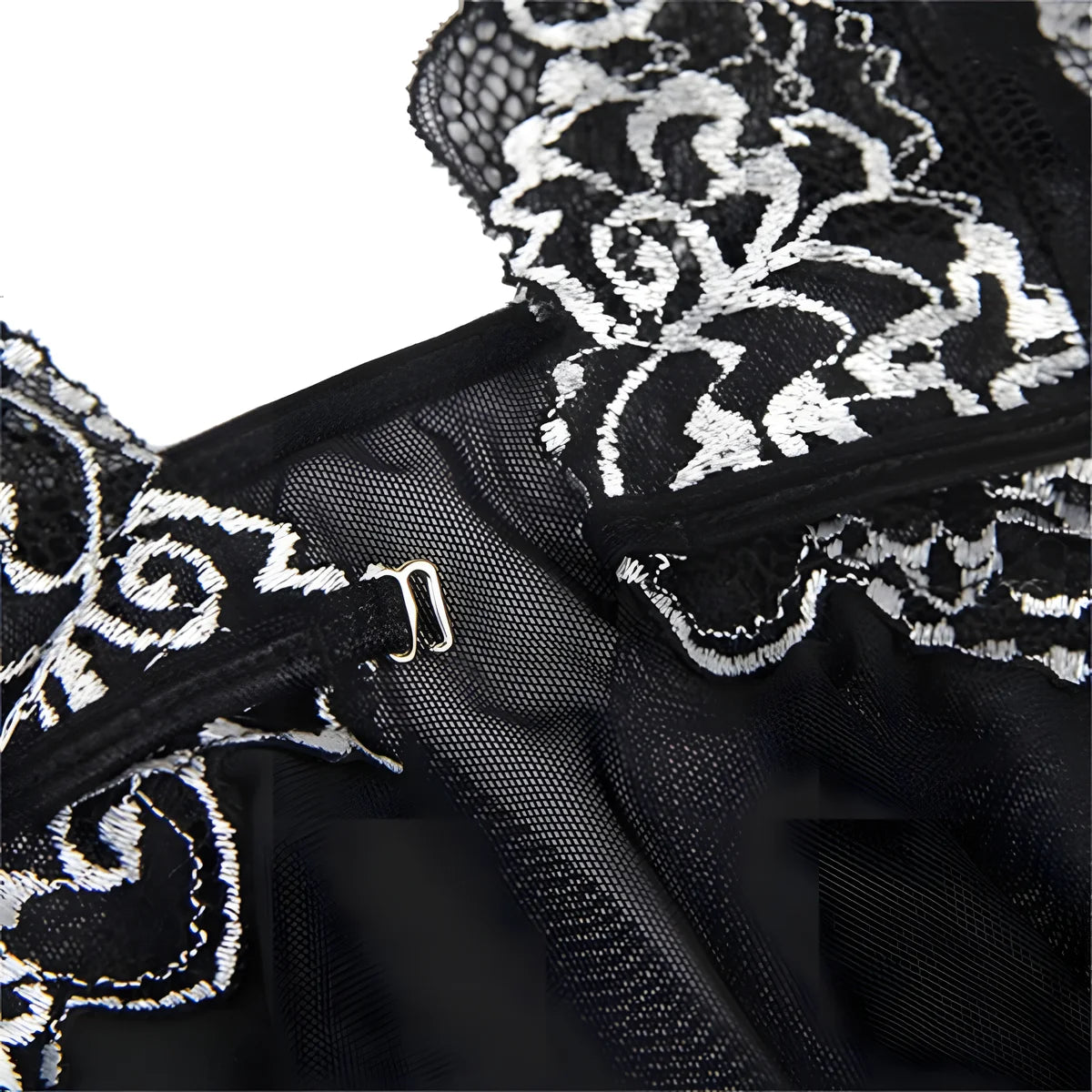 subblime babydoll tissu tulle poitrine dentelle s m