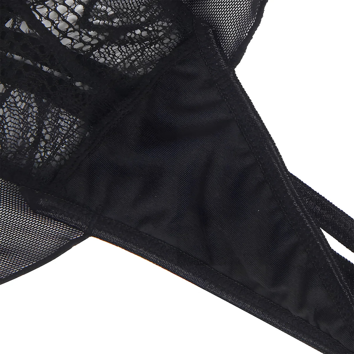 subblime teddy halter neck dos nu dentelle noir s m