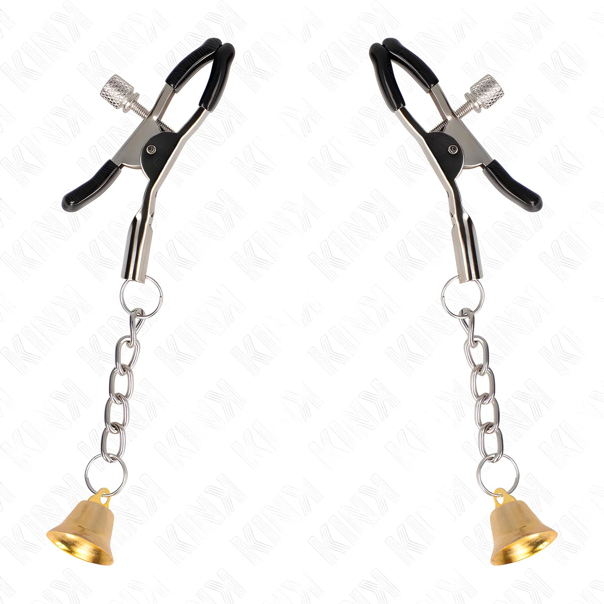 kink pinces a telemon pendentif cloche or 6 cm