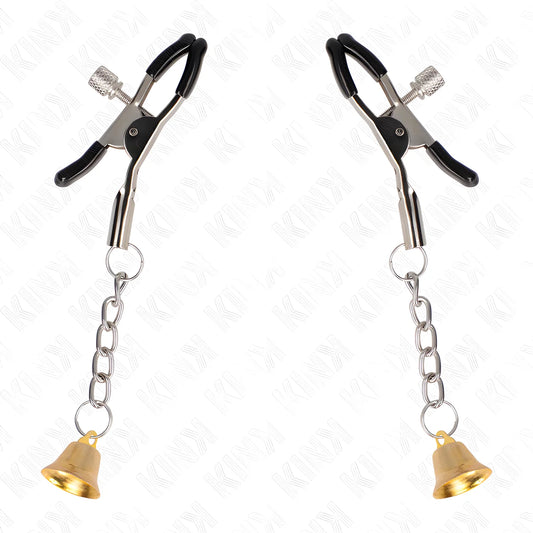 kink pinces a telemon pendentif cloche or 6 cm
