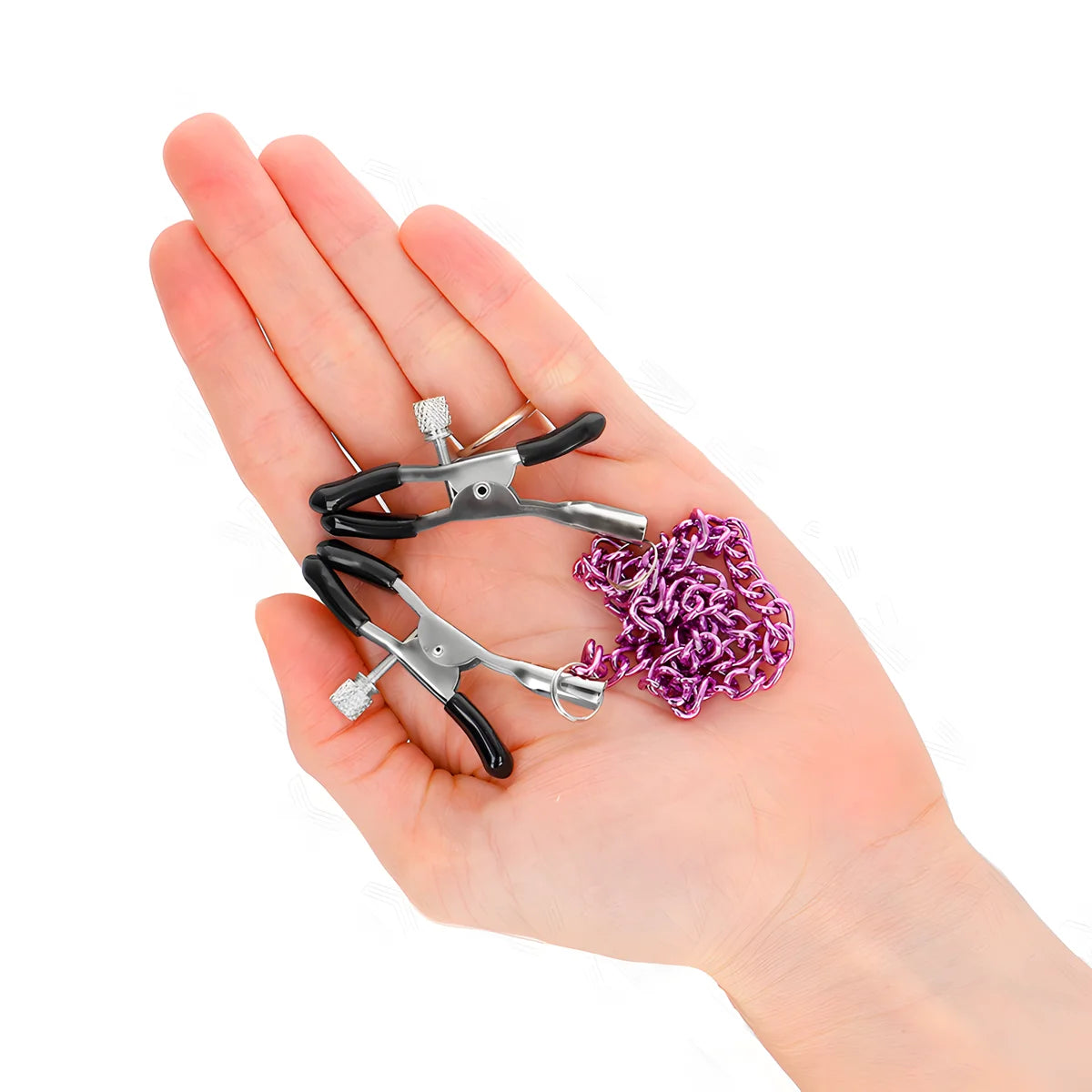 kink pinces a meton chaine violet 30 cm