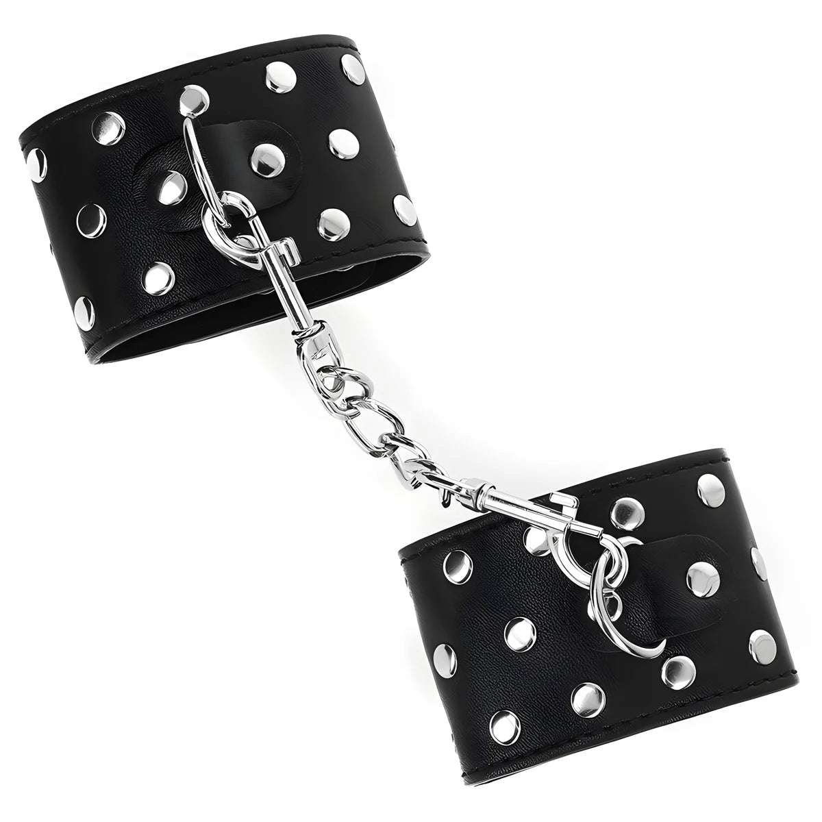 kink appareils de retenue poignets avec fermeture pression pleine de rivets noir ajustable 19 24 cm x 5 5 cm