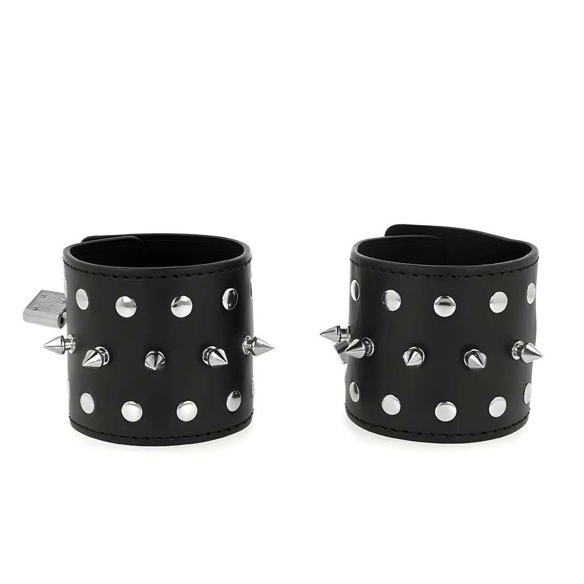 kink appareils poignets punk avec pointes 25 x 6 cm