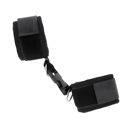 kink appui poignet en neoprene a attaches et boucles noir reglable 22 34 cm