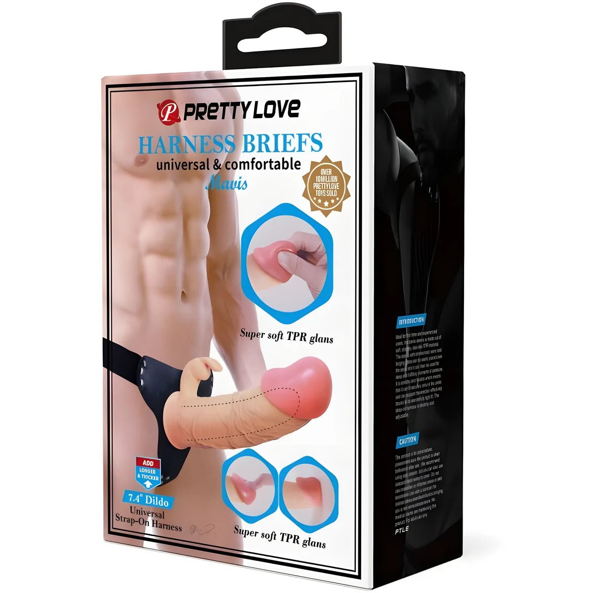 pretty love mavis harnais culotte universelle avec gode 19 cm naturel