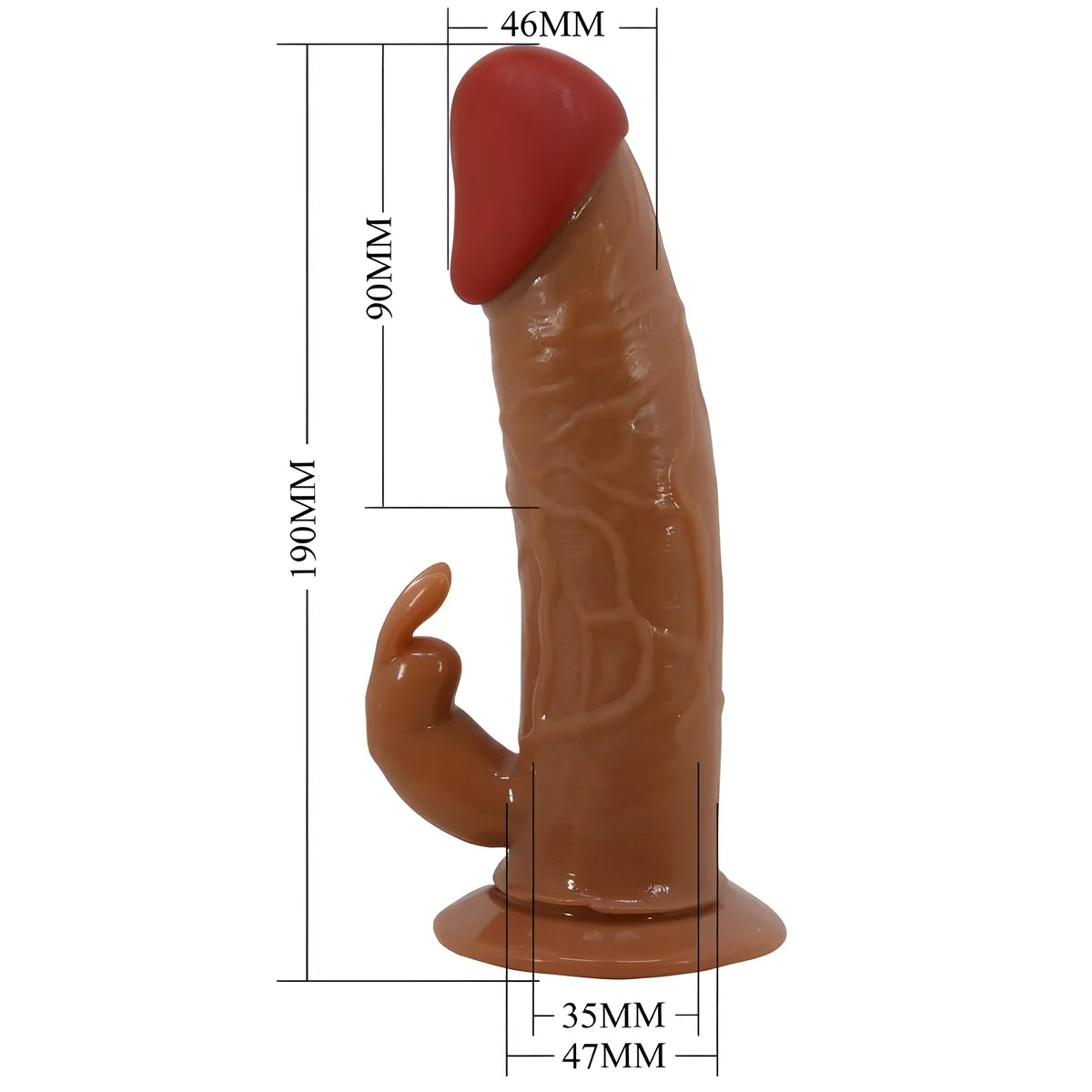pretty love marion harnais slip universel avec dildo vibrant 19 cm marron