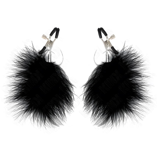 kink pince a meton plume noir 7 cm