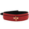 kink collier ajustable rouge vin avec details dores 29 42 5 cm x 4 cm