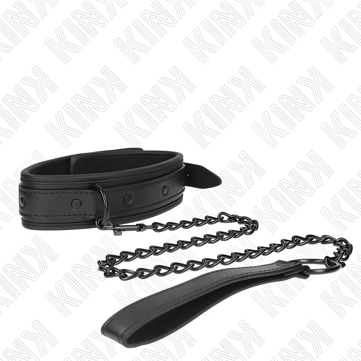 kink collier de bondage en neoprene modele 2 avec ceinture 78 cm reglable 37 5 x 49 5 cm