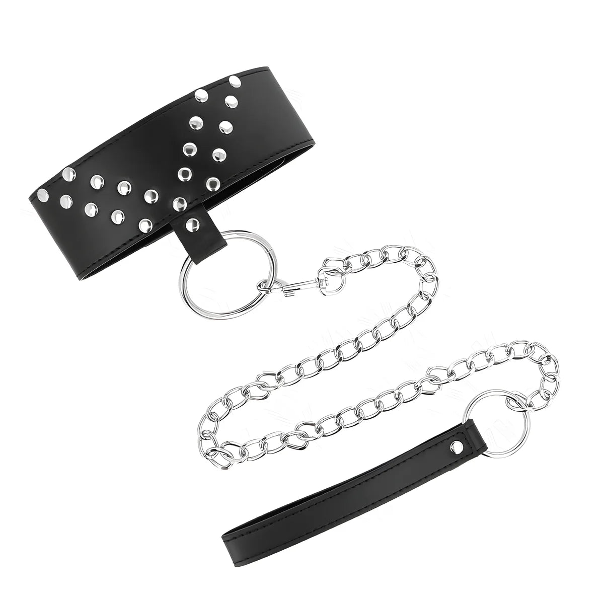 kink collier avec ceinture 65 cm avec rivet v reglable 36 43 cm x 5 cm