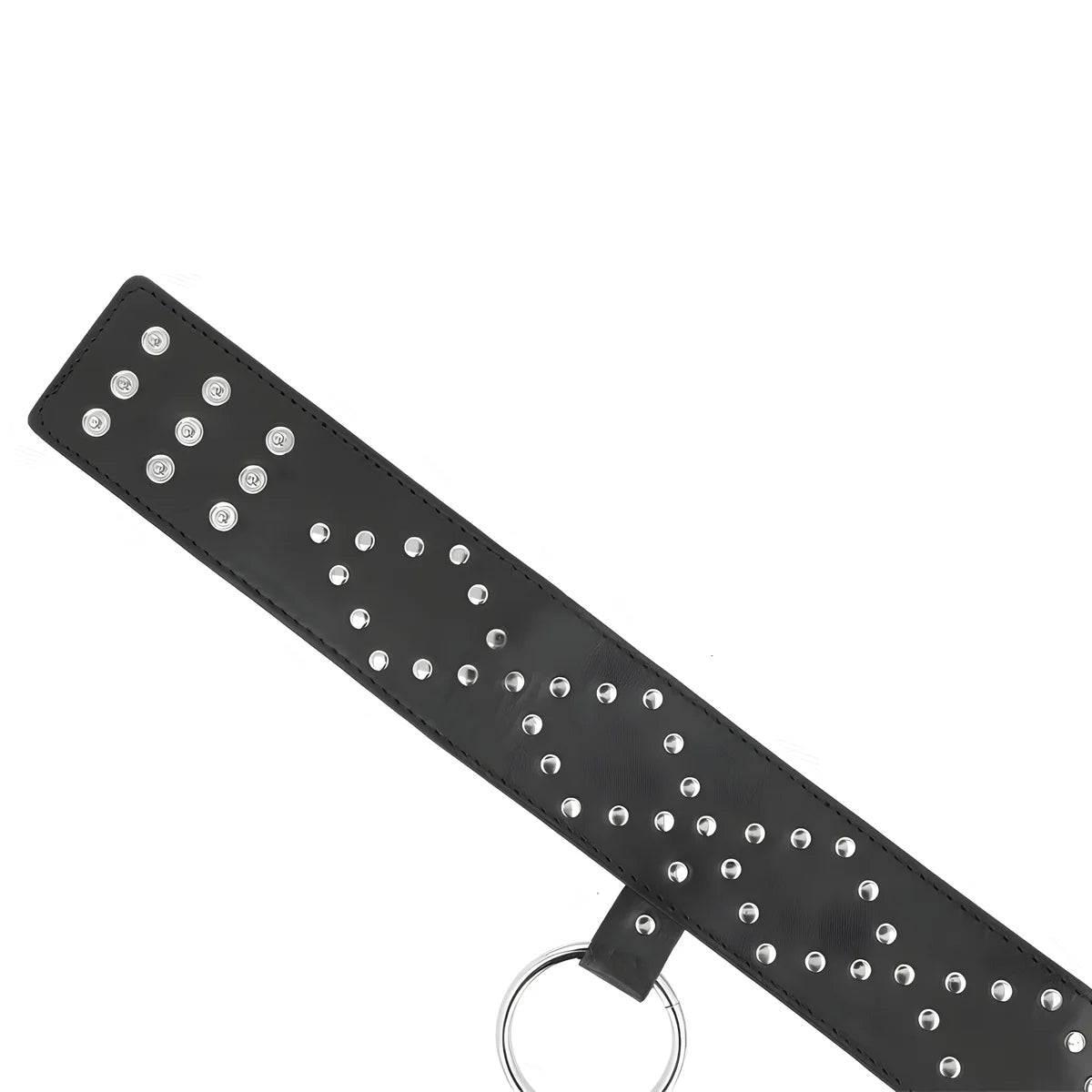 kink collier 65 cm avec laisse avec clous argentes modele 3 reglable 36 43 cm x 5 cm