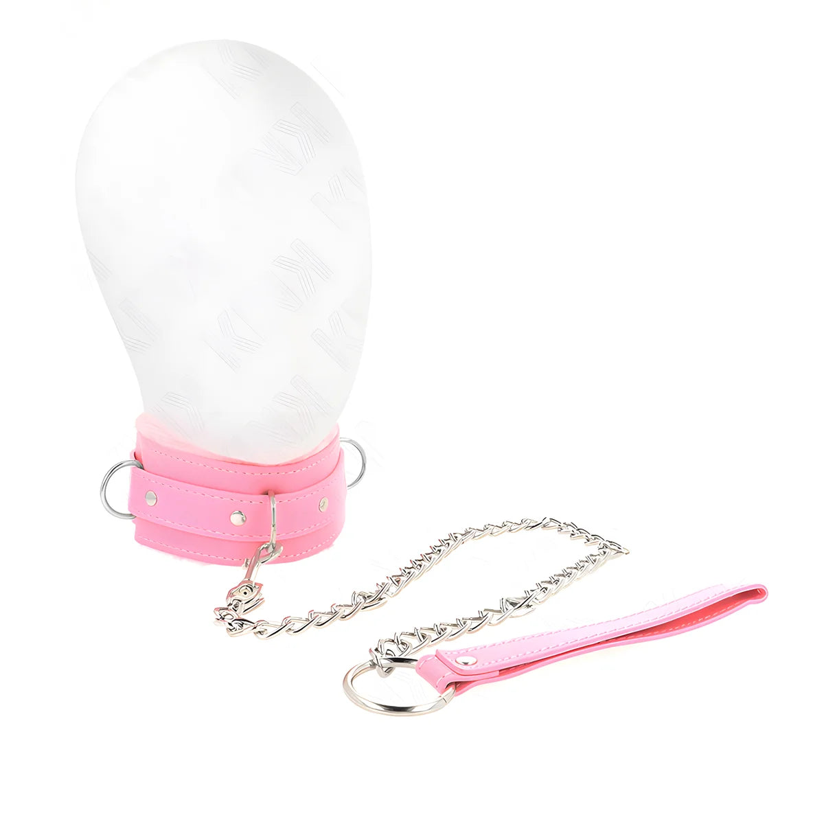 kink collier avec laisse 65 cm avec restrictions rose 36 42 cm x 5 5 cm