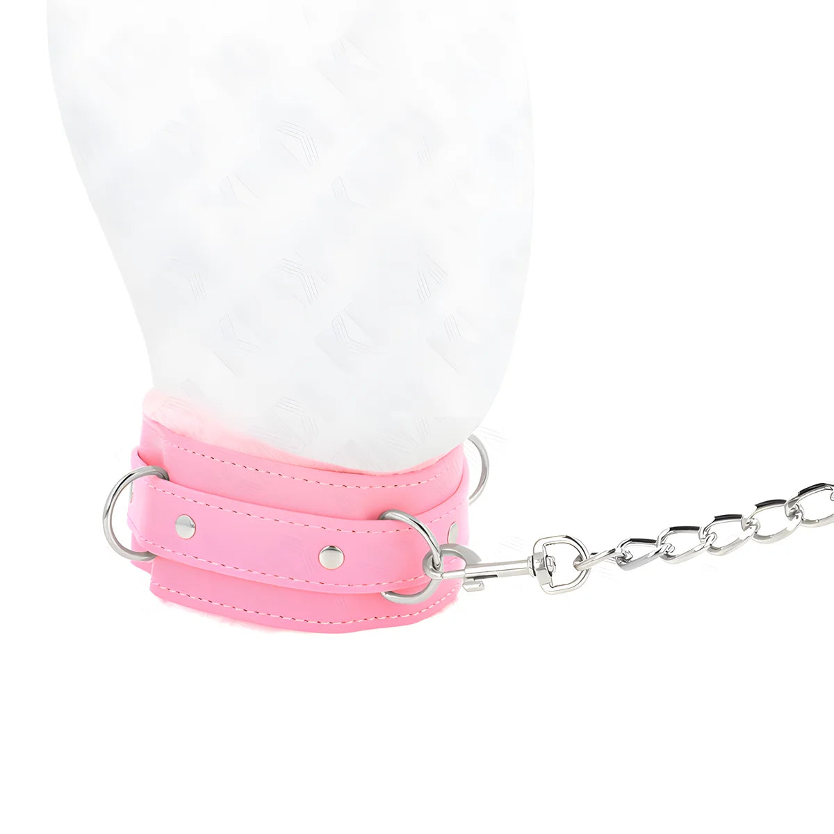 kink collier avec laisse 65 cm avec restrictions rose 36 42 cm x 5 5 cm