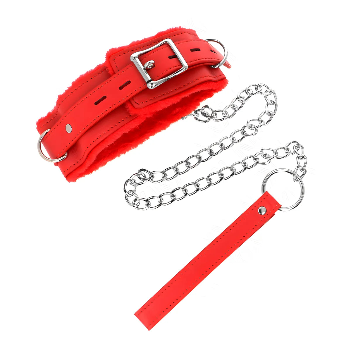 kink collier avec laisse 65 cm avec restrictions rouge 36 42 cm x 5 5 cm