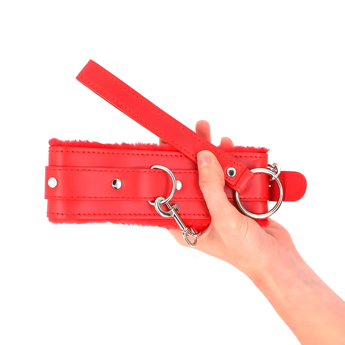 kink collier avec laisse 65 cm avec restrictions rouge 36 42 cm x 5 5 cm