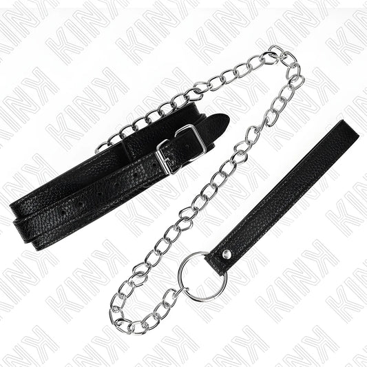 kink collier motif serpent avec laisse 65 cm