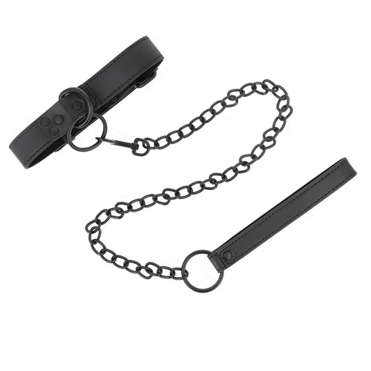 kink collier avec laisse foncee 65 cm ajustable 37 54 cm x 3 cm
