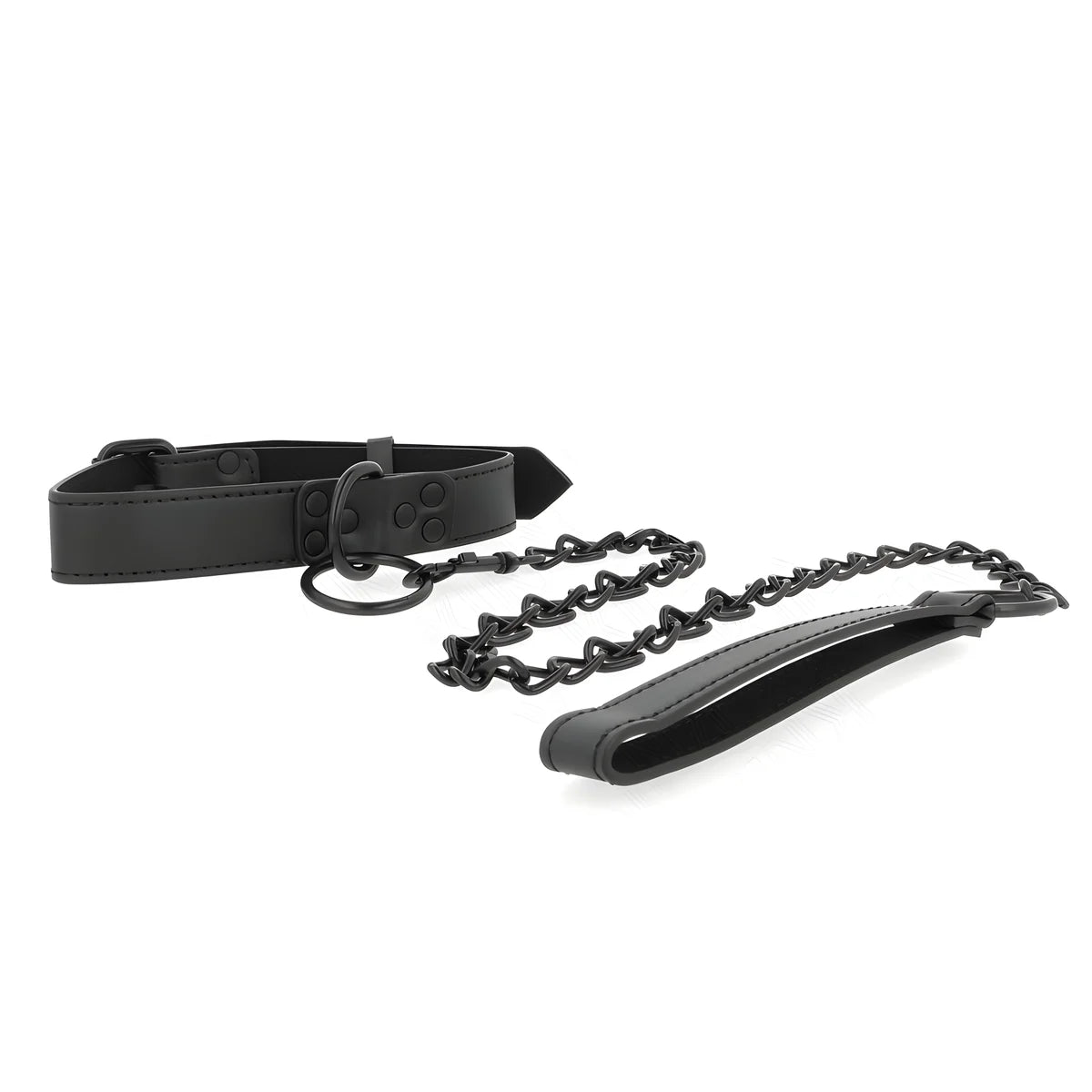 kink collier avec laisse foncee 65 cm ajustable 37 54 cm x 3 cm