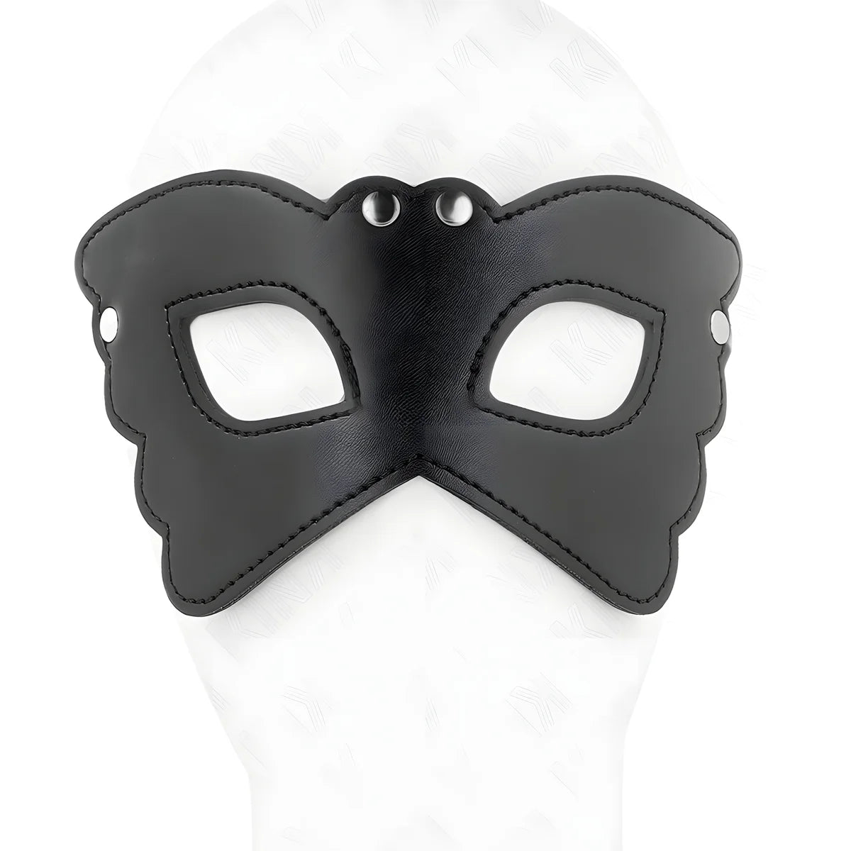 kink masque en cuirette forme papillon 20 x 9 cm
