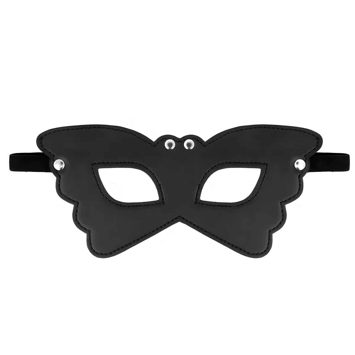 kink masque en cuirette forme papillon 20 x 9 cm