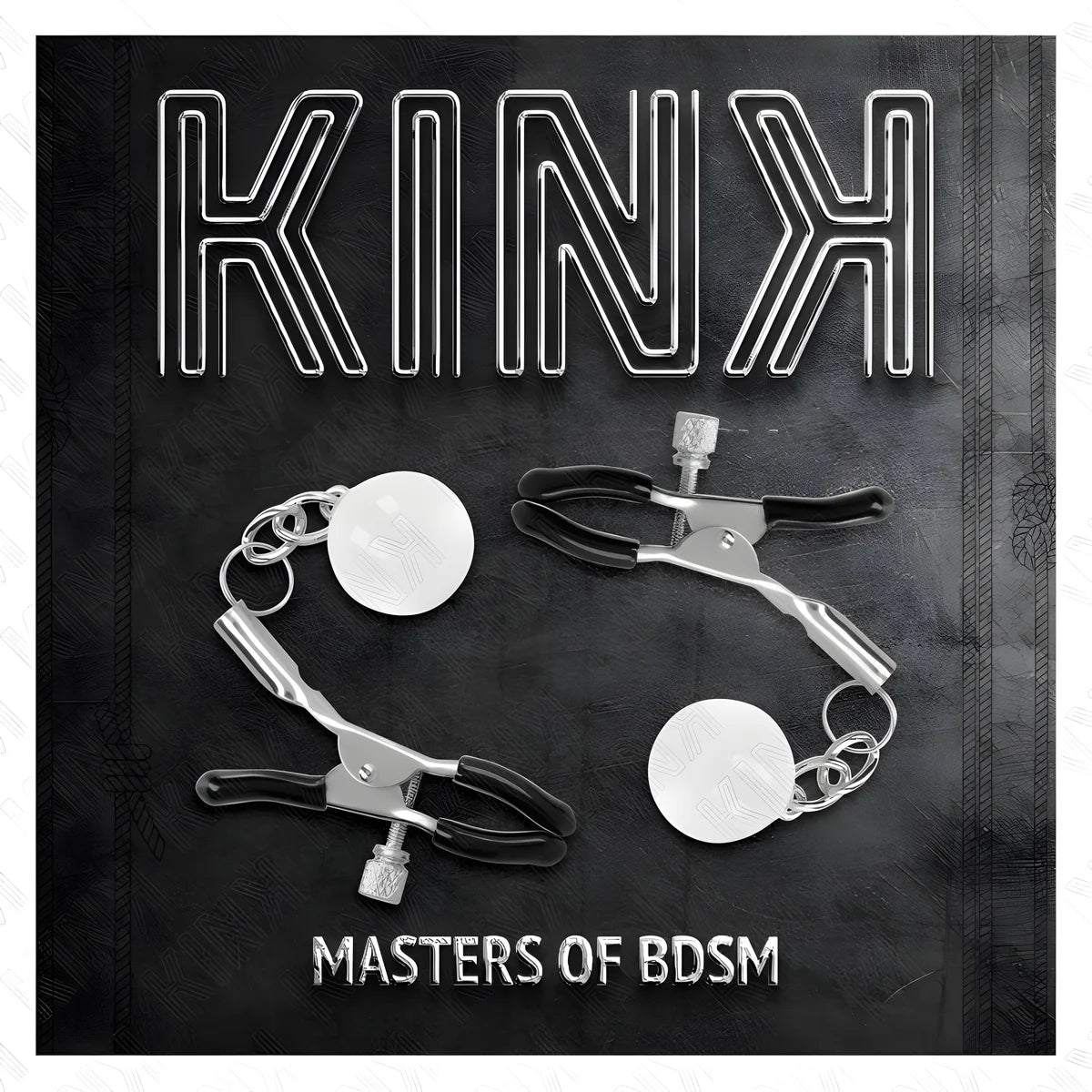 kink pinces a meton billes de verre argent 6 cm