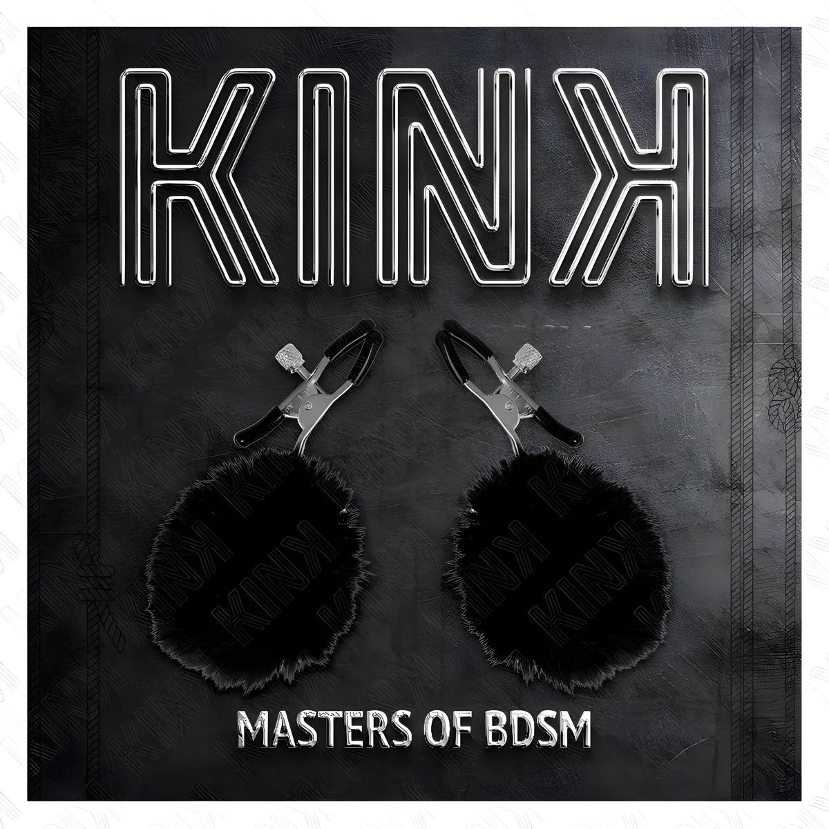 kink pince a meton boule en fausse fourrure noir 6 cm