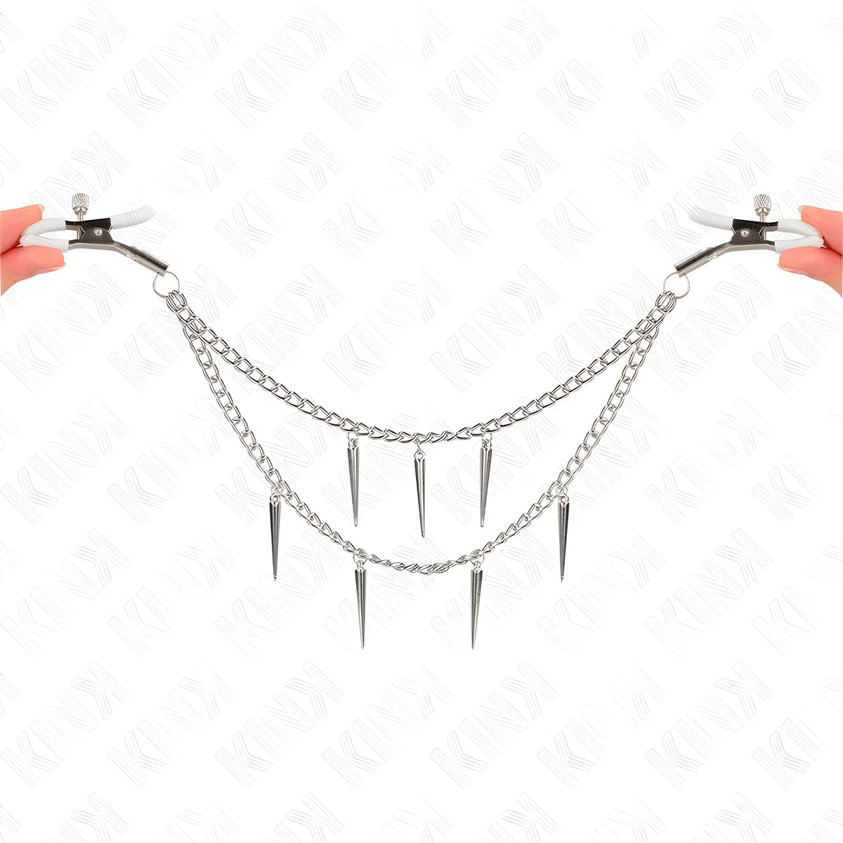 kink pinces a metelier avec chaines a pointes 30 cm