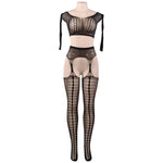 Bodystocking Bodysensuel à Manches Longues Sexy - Vignette | Adopt1toy