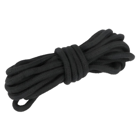 kink corde en coton 10 metres noir