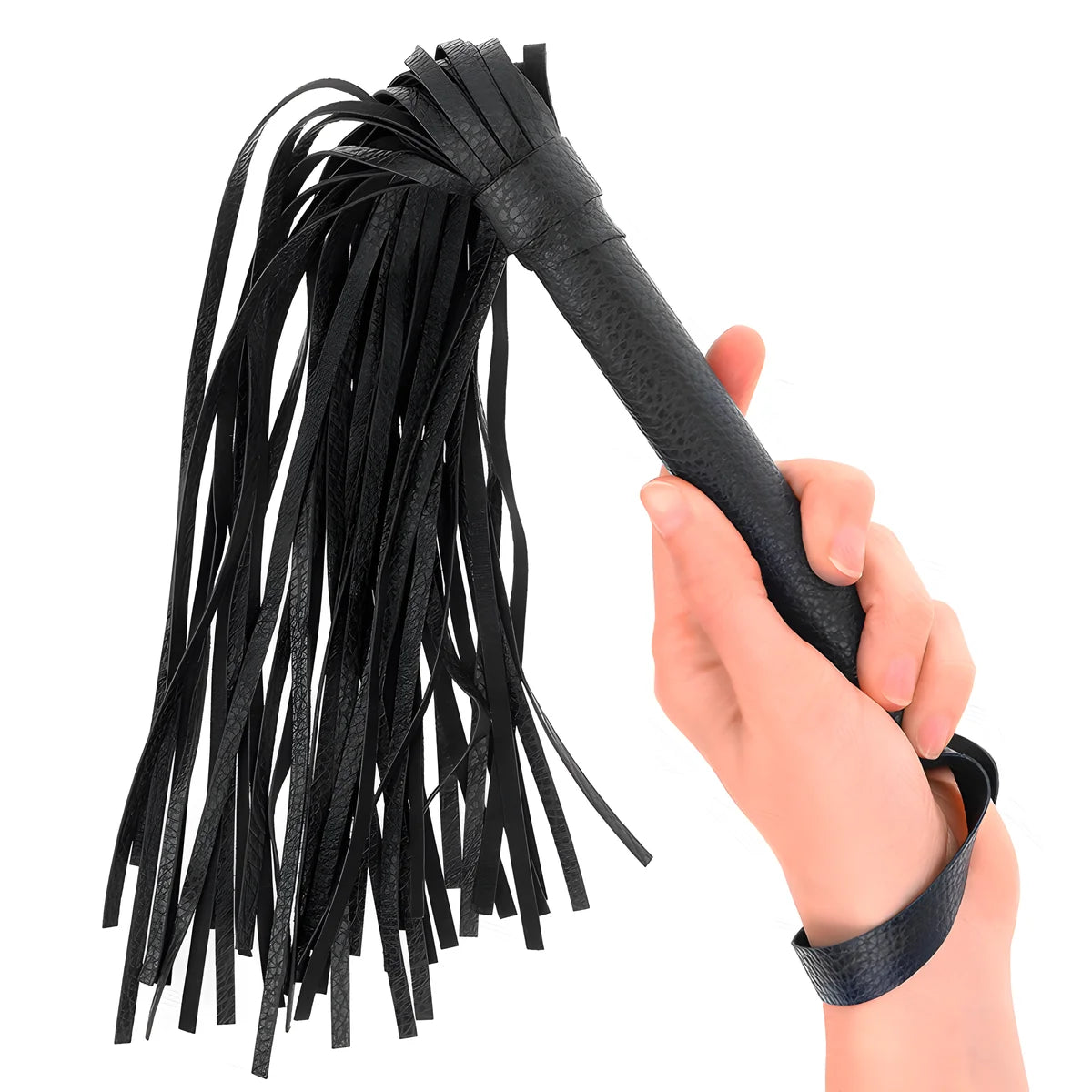 kink fouet a perles bleu fonce 43 5 cm