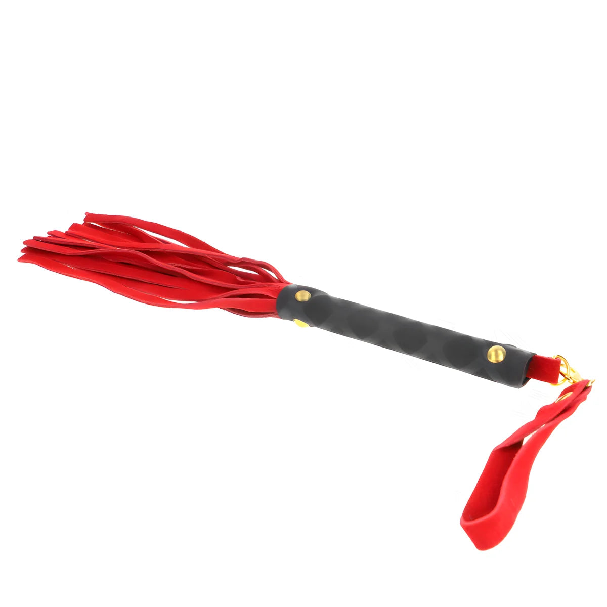 kink mini fouet daim rouge 30 cm