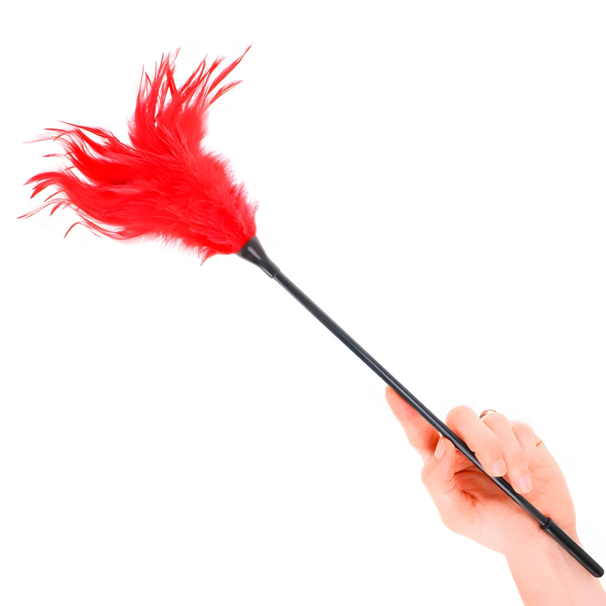 kink plusieurs plumes de chatouilles rouges 45 cm